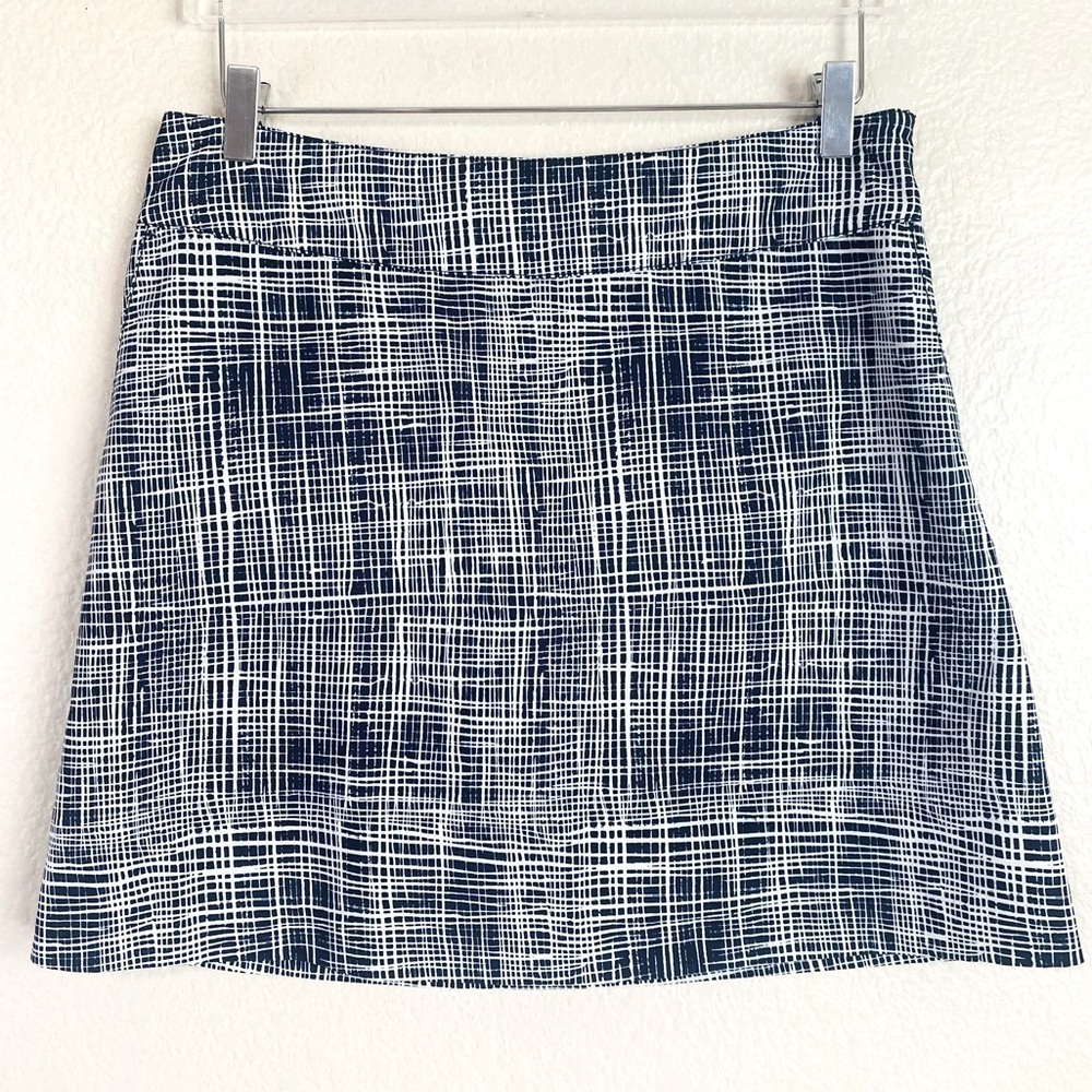 Cutter & Buck DryTec Blue Plaid Golf/Tennis Athletic Skort Size 6